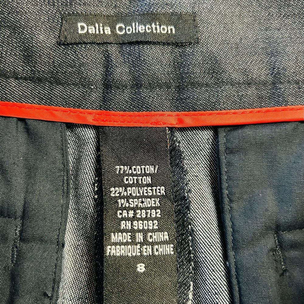 Dalia Denim Women's Navy Blue Wide Leg Stretch (8) - Picture 7 of 8